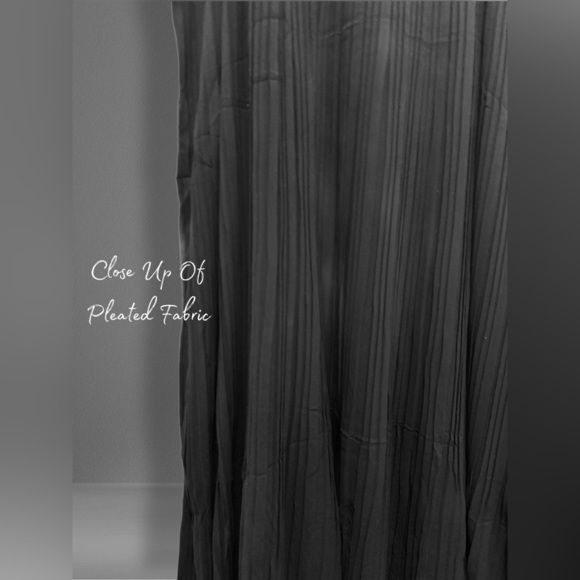 NWT Zesica Women’s Pleated A Line Halter Chiffon Mini Dress Color Black Size M - Picture 2 of 6